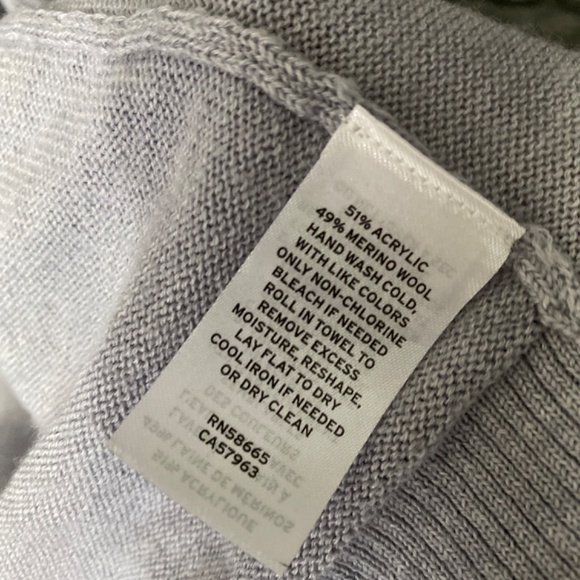 -Nordstrom merino wool blend cardigan with pockets size S, lilac - Picture 6 of 6